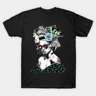 Vaporwave Geisha Cyberpunk Urban Style T-Shirt